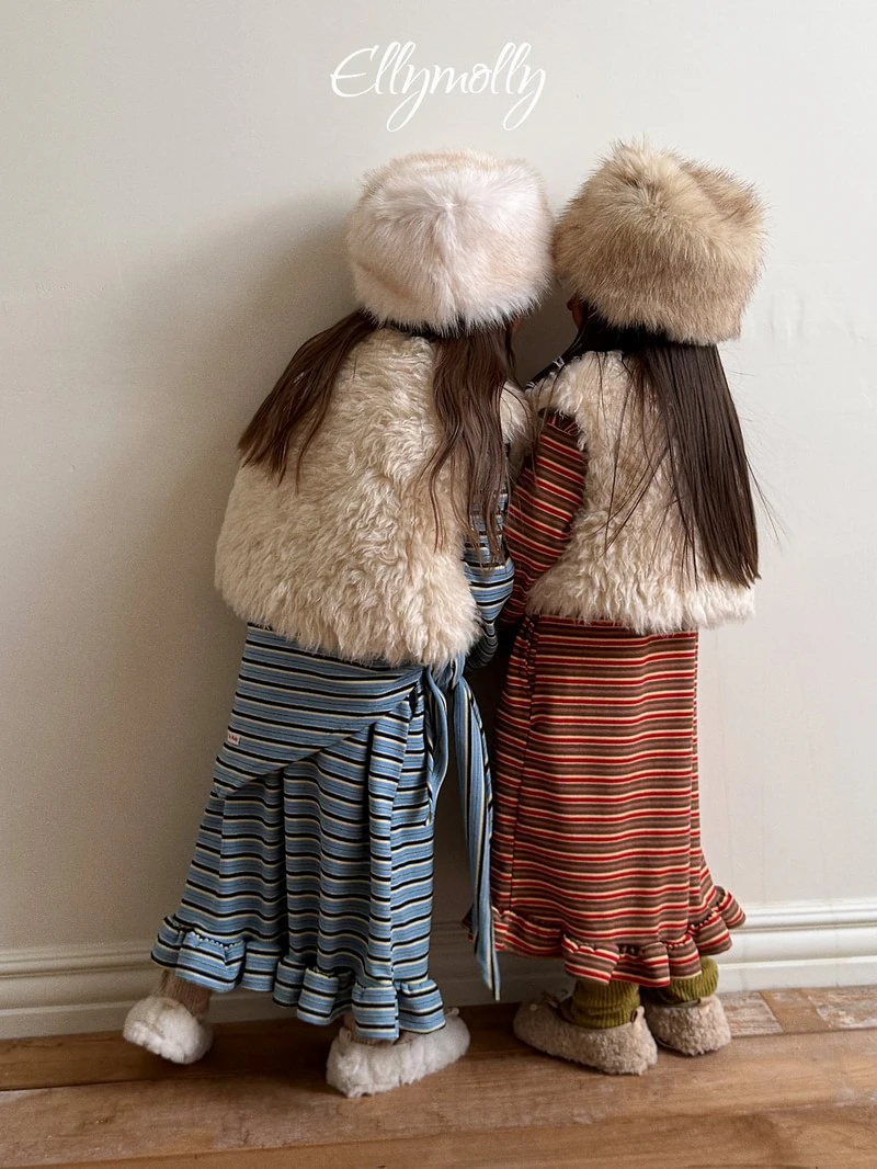 Fleece Frill Long Dress by Ellymolly for Child - view 8