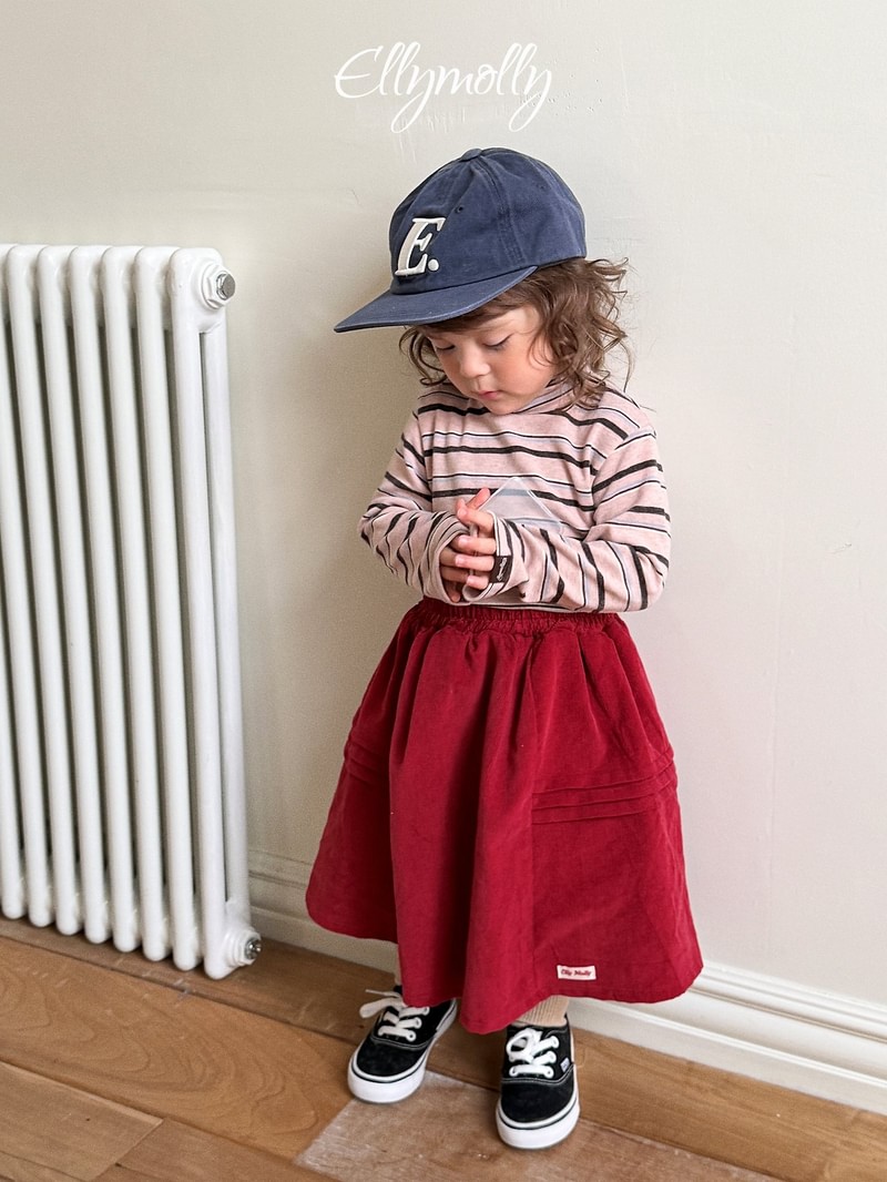 Snow Warmer Mock Neck Tee (Striped) by Ellymolly for Child - view 4