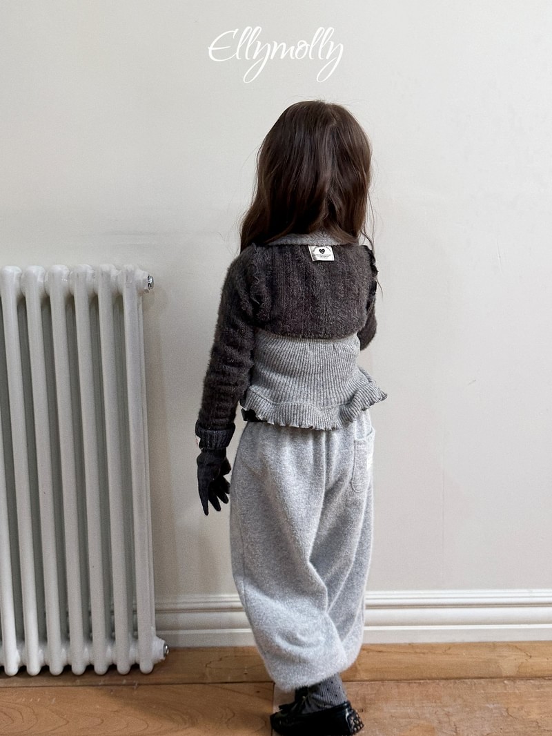 Wool Ribbed Halter Sleeveless by Ellymolly for Child - view 5