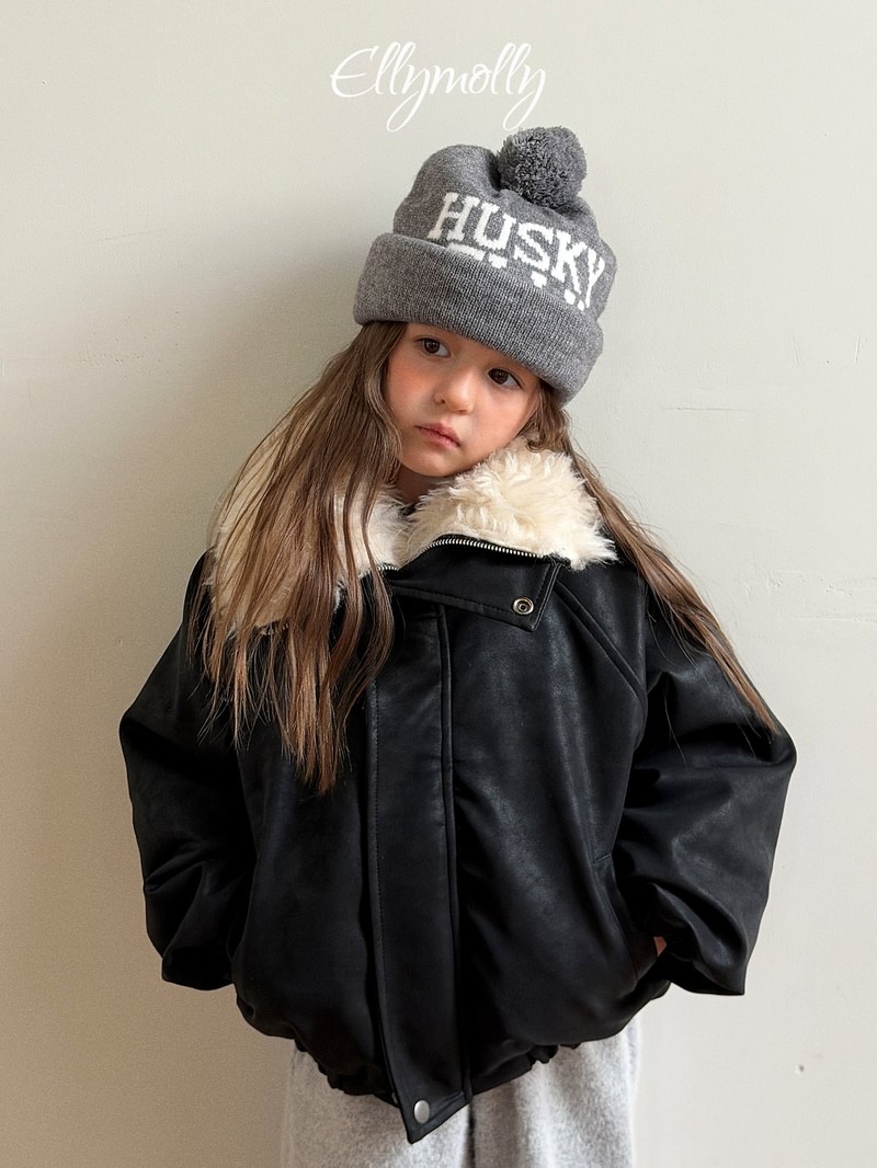 Big Collar Shirring Jacket by Ellymolly for Child - view 4