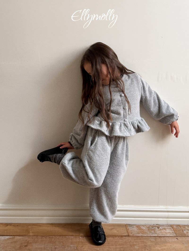 Snowflake Ribbed Jogger Pants by Ellymolly for Child - view 11