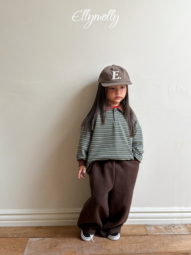 Click Peach Collar Tee by Ellymolly for Child - view 4