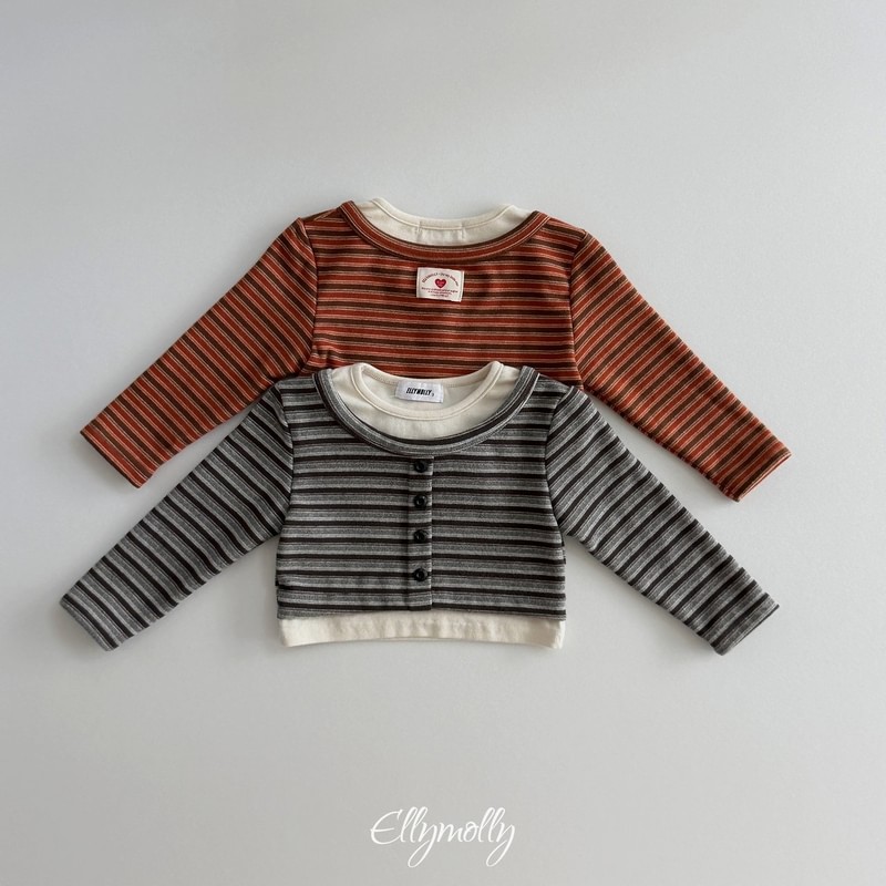 Latte Striped Top by Ellymolly for Child - view 1