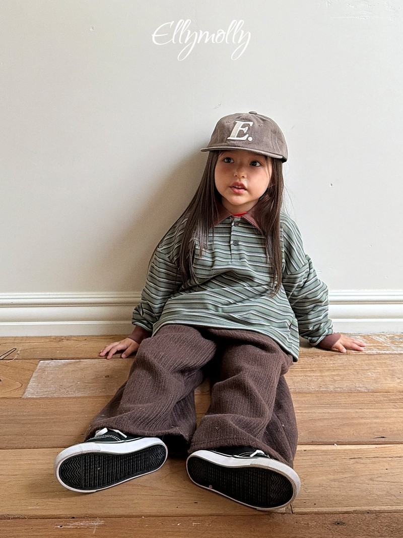 Click Peach Collar Tee by Ellymolly for Child - view 5