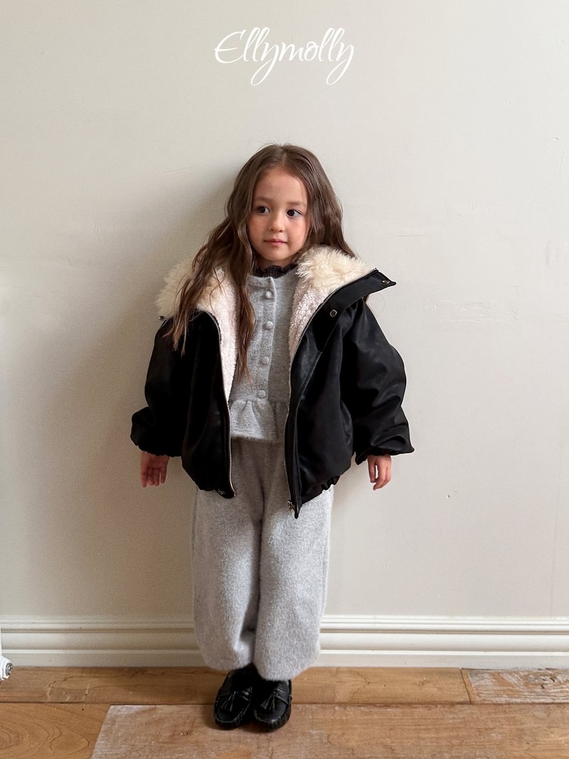Big Collar Shirring Jacket by Ellymolly for Child - view 6