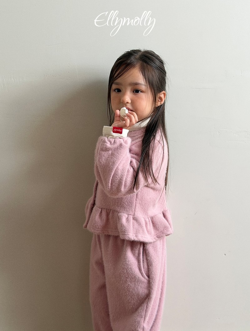Snowflake Ribbed Frill Cardigan by Ellymolly for Child - view 6