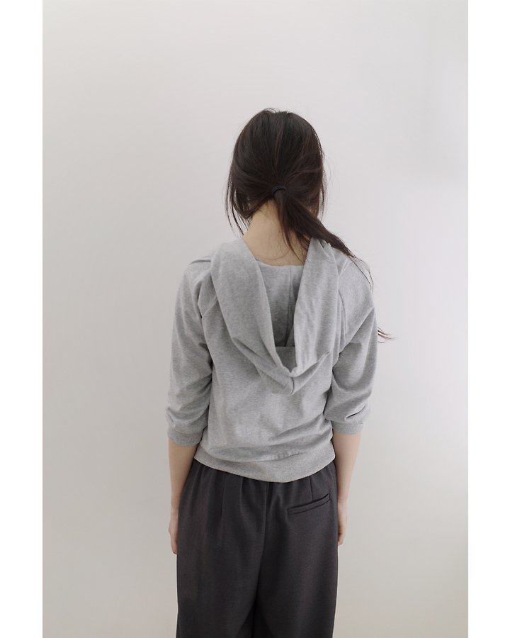 Mocha Hooded Jacket by Enten for Women - view 7