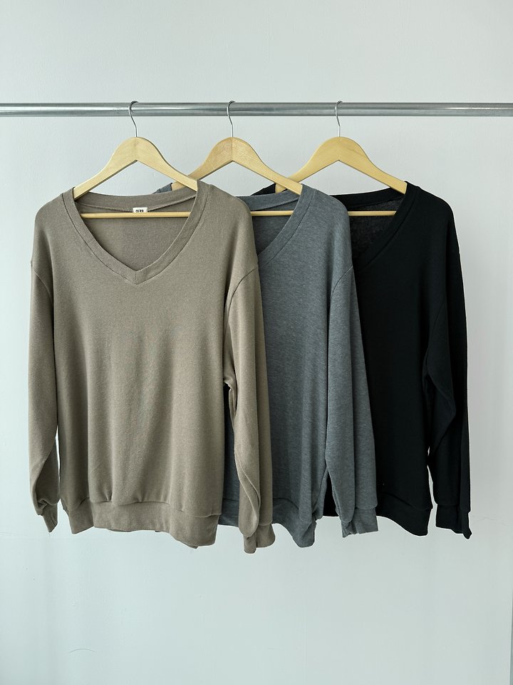 Emma V-Neck Sweatshirt by Enten for Women - view 11