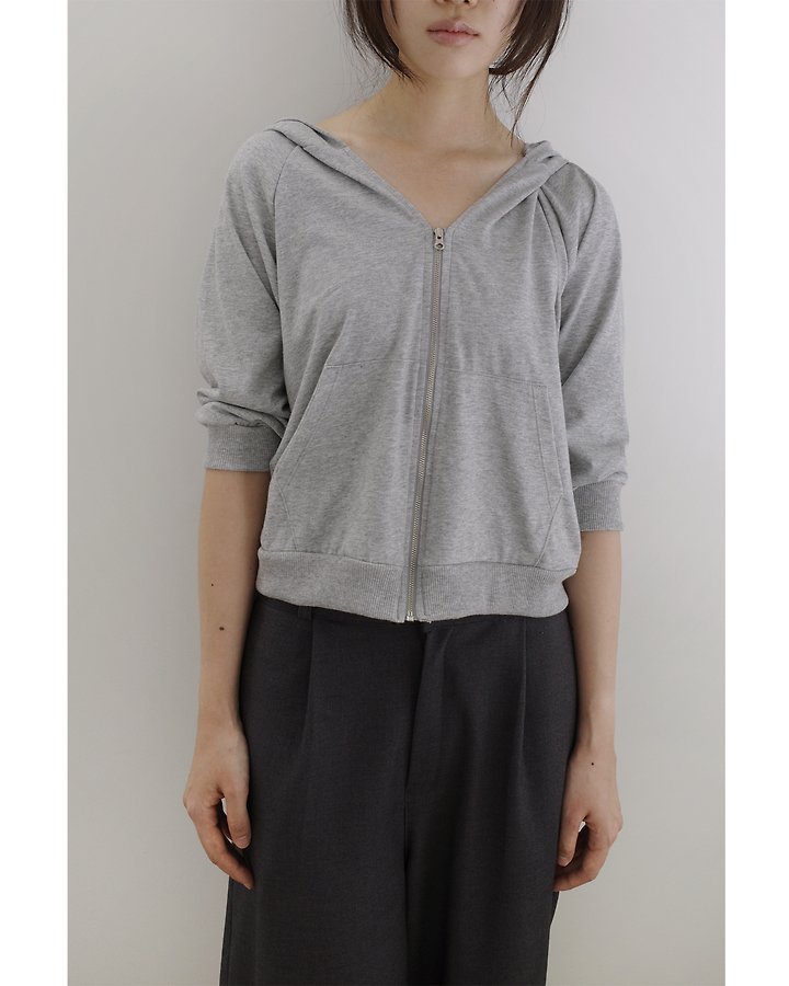 Mocha Hooded Jacket by Enten for Women - view 6