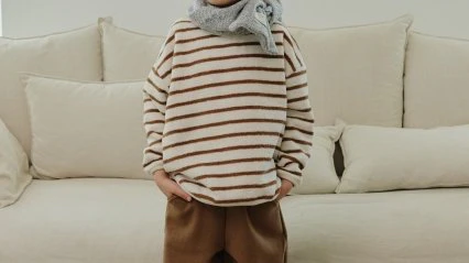 Cozy Striped Tee by Erin J for Child - view 12