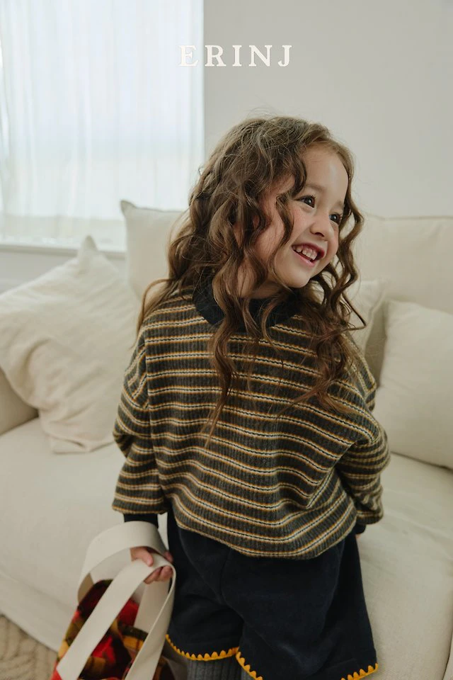 Color Contrast Knit Sweatshirt by Erin J for Child - view 3