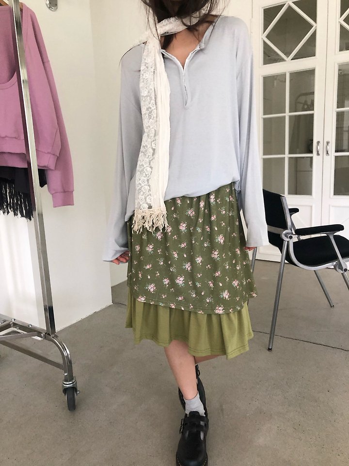 Yeori Shirring Skirt by Flash for Women - view 8