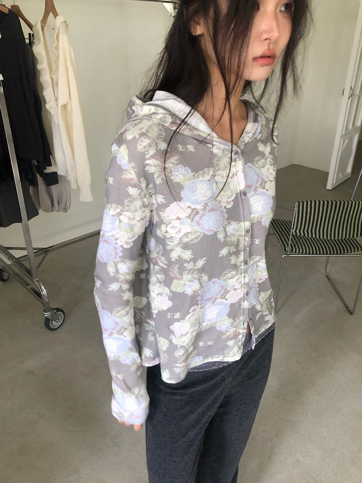 Cotto Hooded Cardigan by Flash for Women - view 3