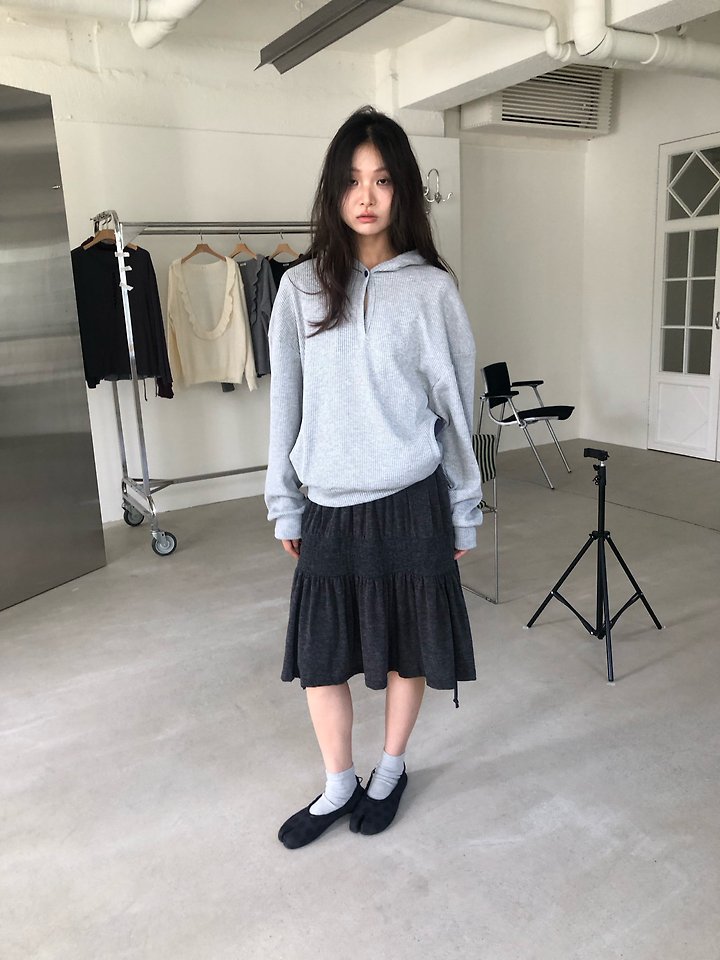 Waffle Hooded Sweatshirt by Flash for Women - view 10