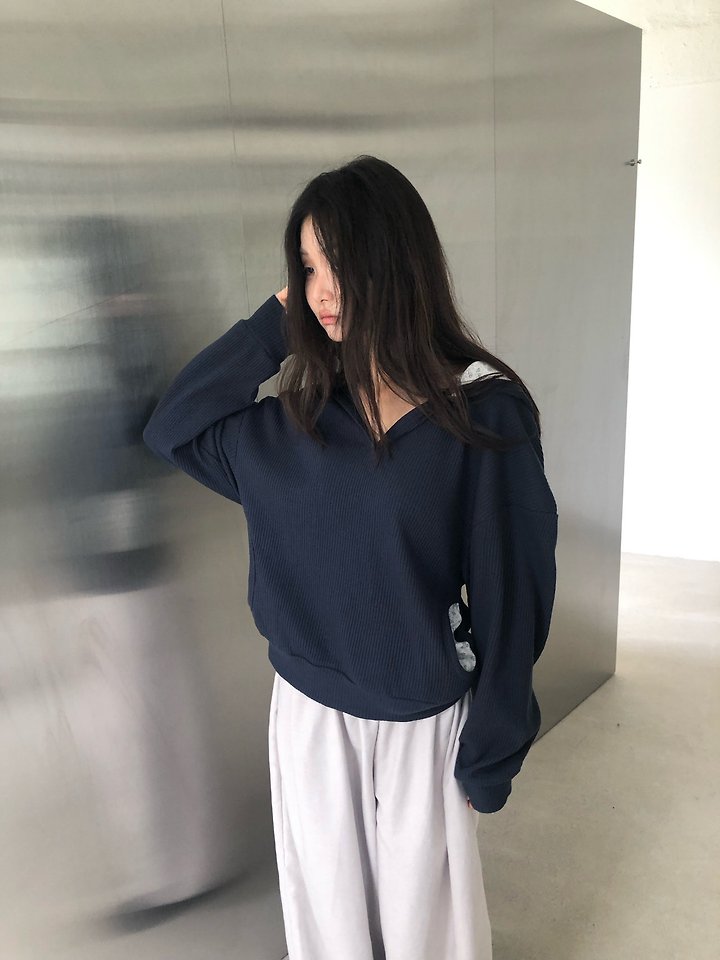 Waffle Hooded Sweatshirt by Flash for Women - view 2
