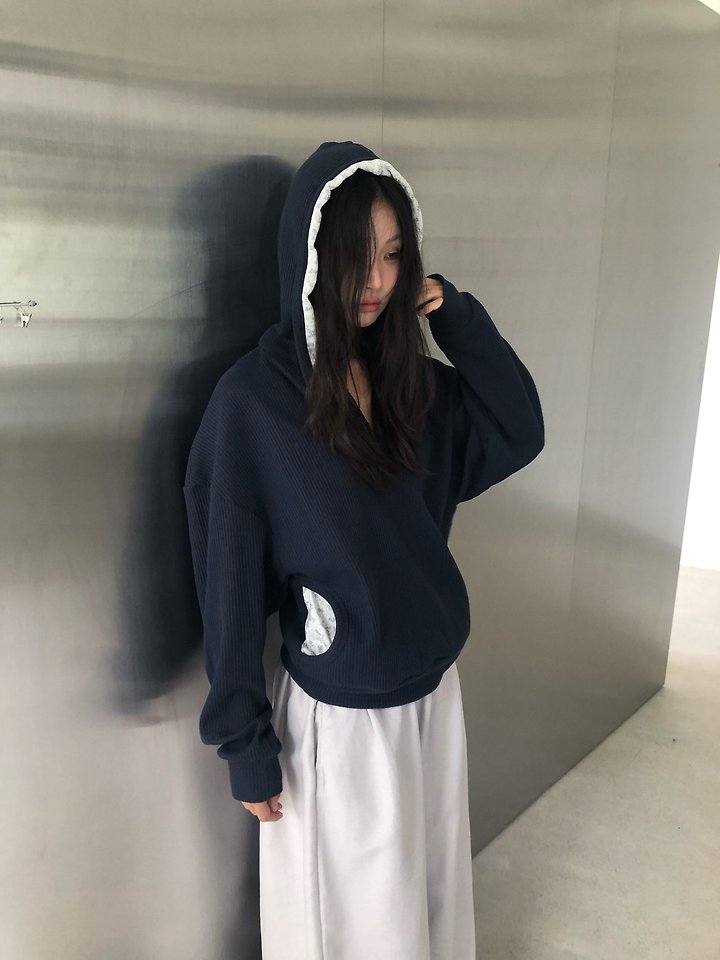 Waffle Hooded Sweatshirt by Flash for Women - view 4