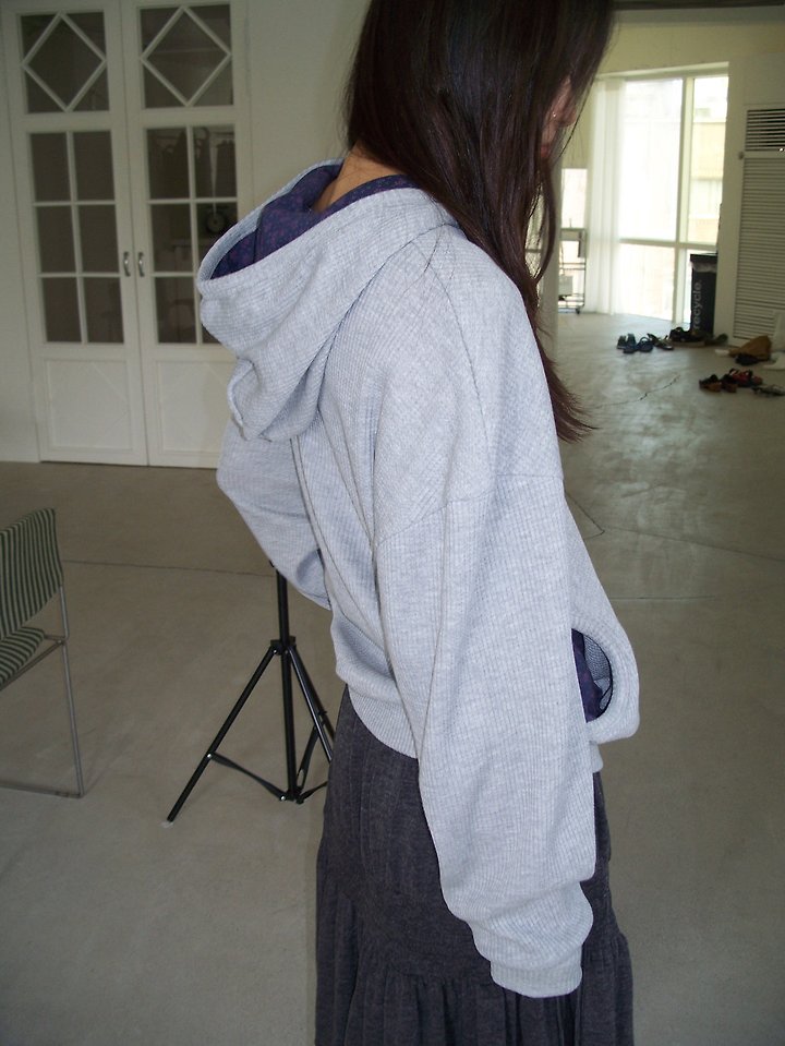 Waffle Hooded Sweatshirt by Flash for Women - view 9