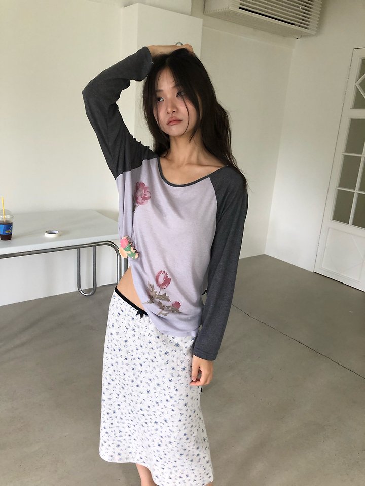 Raglan Printed Tee by Flash for Women - view 3