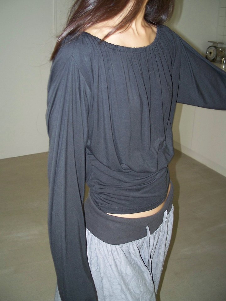 Cami Shirring Tee by Flash for Women - view 2