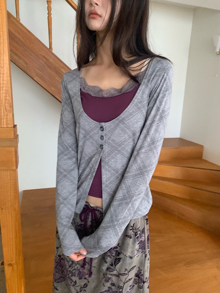Argyle Cardigan by Flash for Women - view 5
