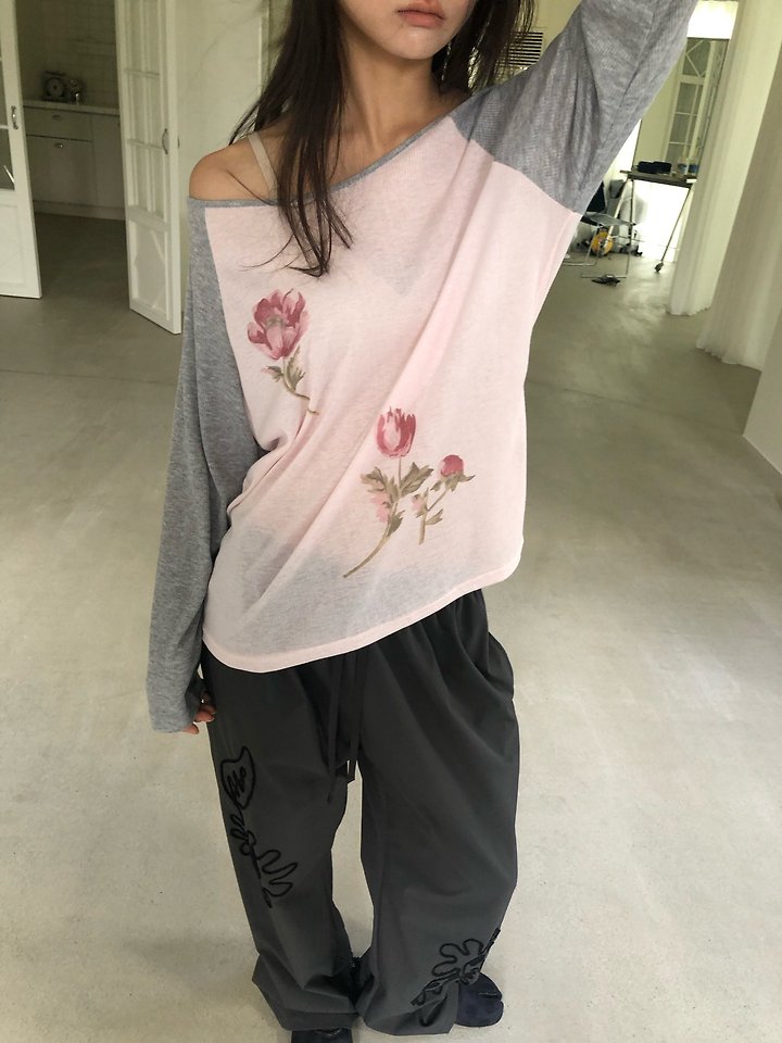 Raglan Printed Tee by Flash for Women - view 11