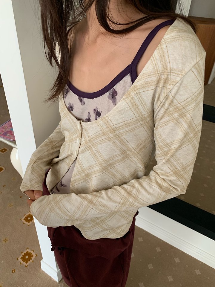 Argyle Cardigan by Flash for Women - view 8