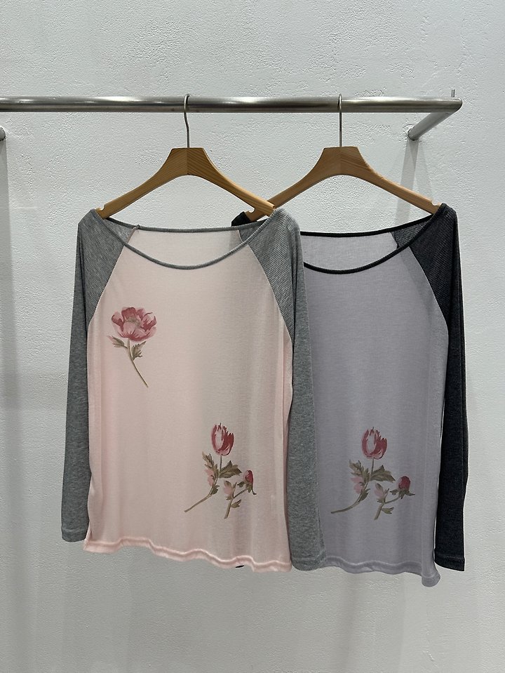 Raglan Printed Tee by Flash for Women - view 12
