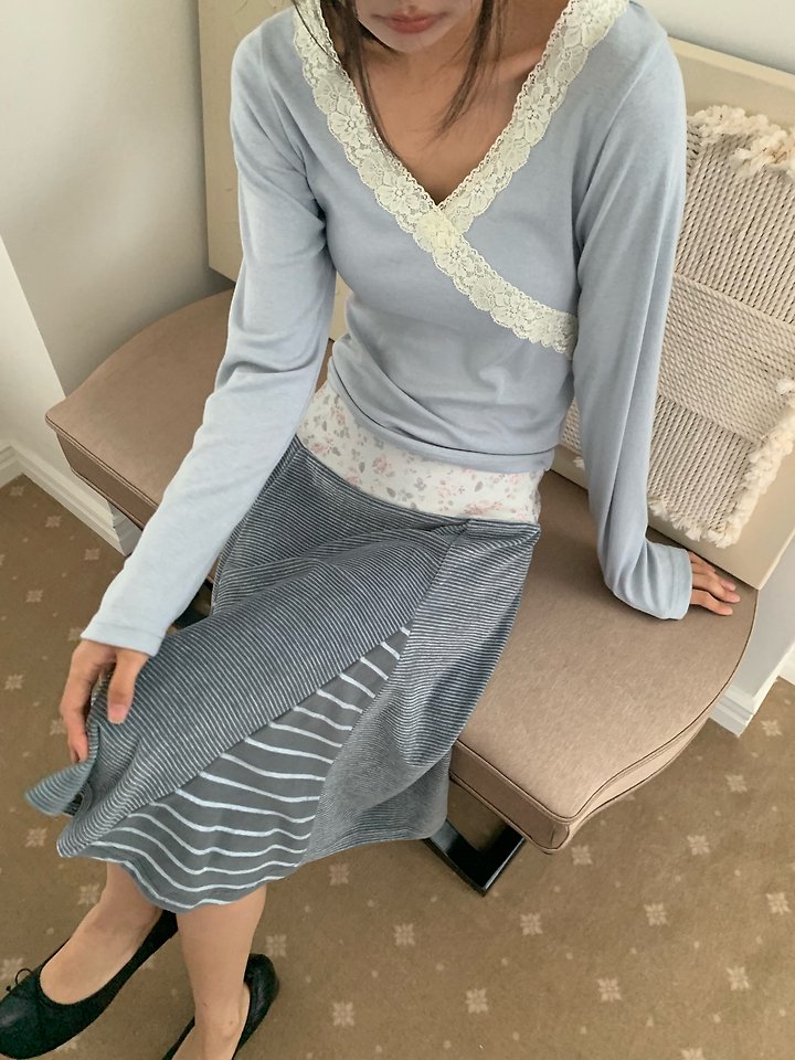 Caramel Lace Tee by Flash for Women - view 5
