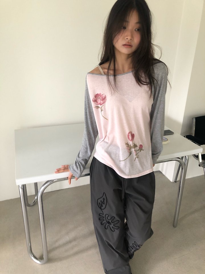 Raglan Printed Tee by Flash for Women - view 7