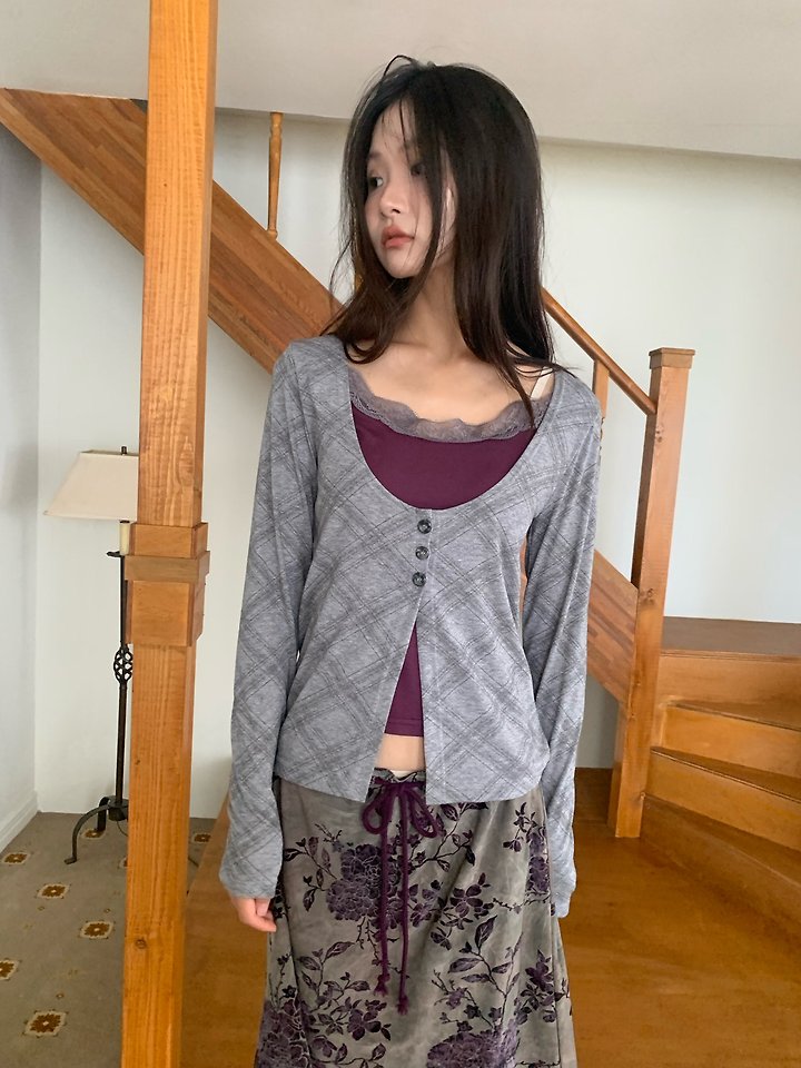 Argyle Cardigan by Flash for Women - view 4