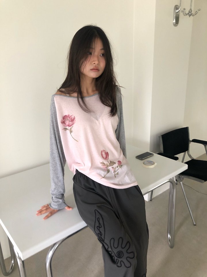 Raglan Printed Tee by Flash for Women - view 6