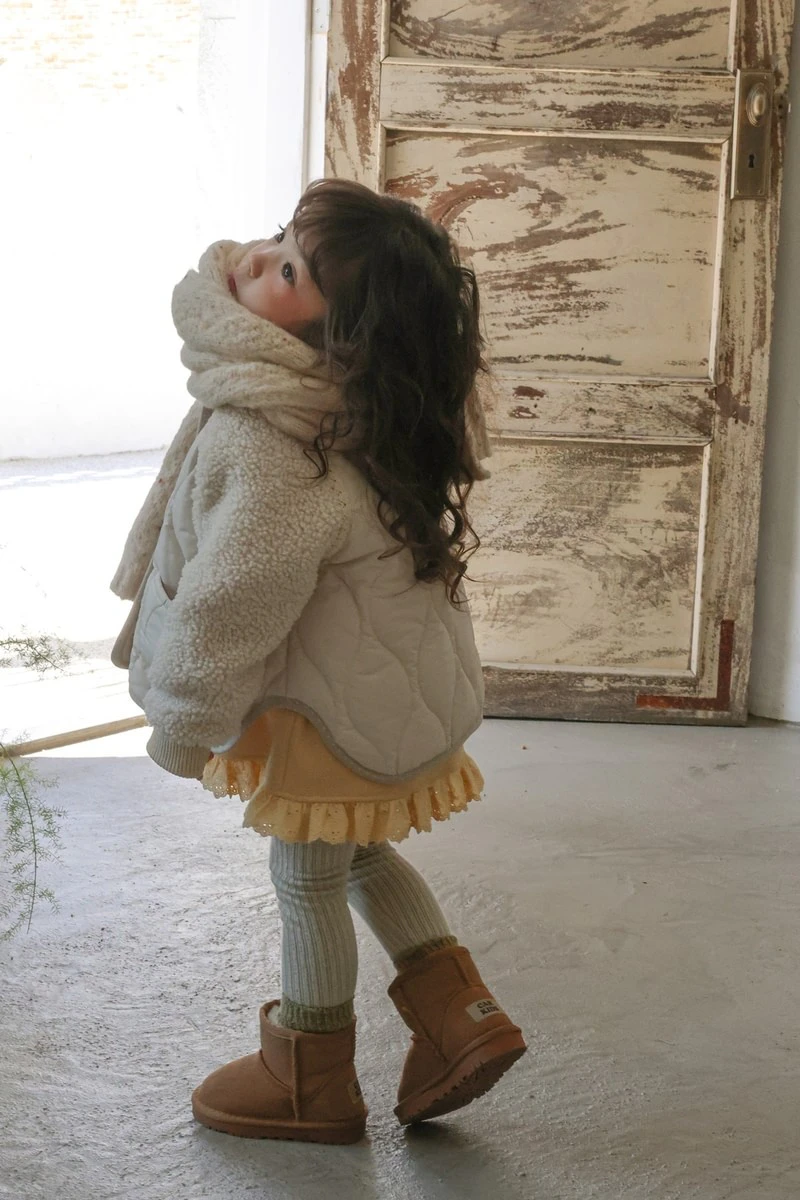 Noel Quilted Jacket (Beige) by Flo for Child - view 6
