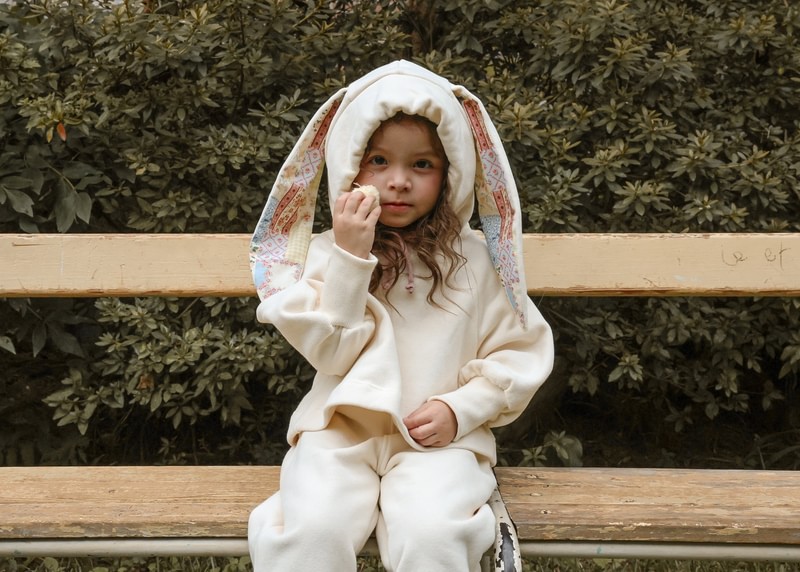 Bunnies Hooded Tee by Flo for Child - view 5