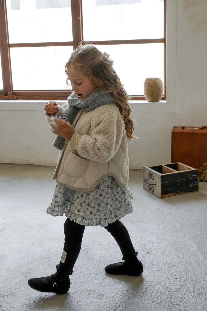 Noel Quilted Jacket (Beige) by Flo for Child - view 11