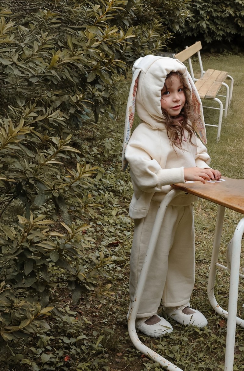 Bunnies Hooded Tee by Flo for Child - view 7
