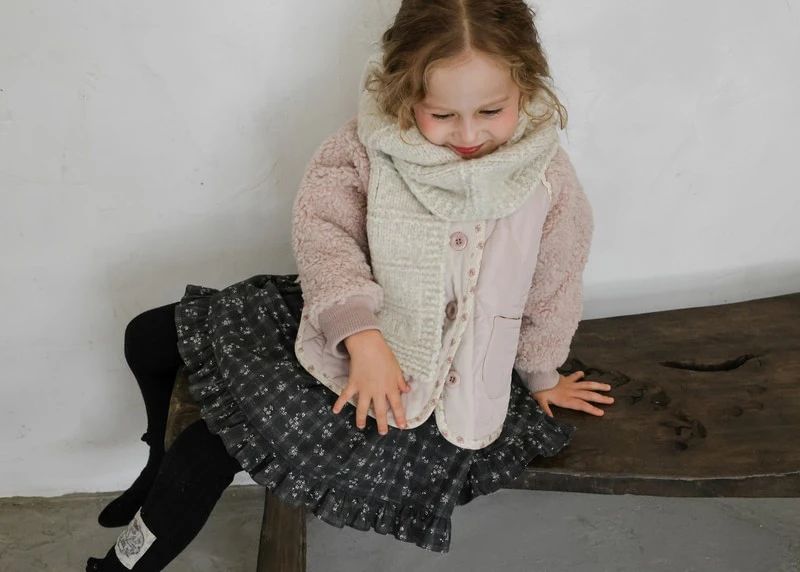 Noel Quilted Jacket (Pink) by Flo for Child - view 4
