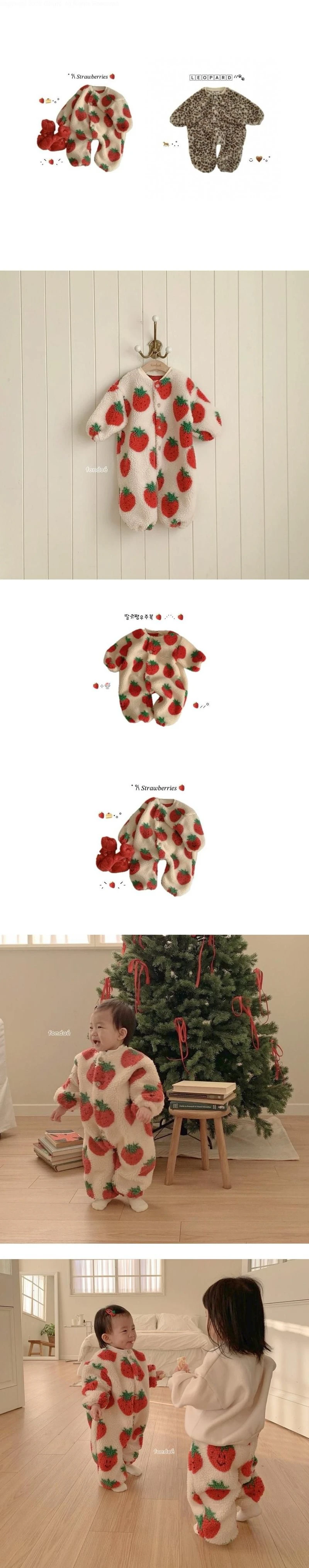 Strawberry Jam Romper by Fondue for Baby - view 1