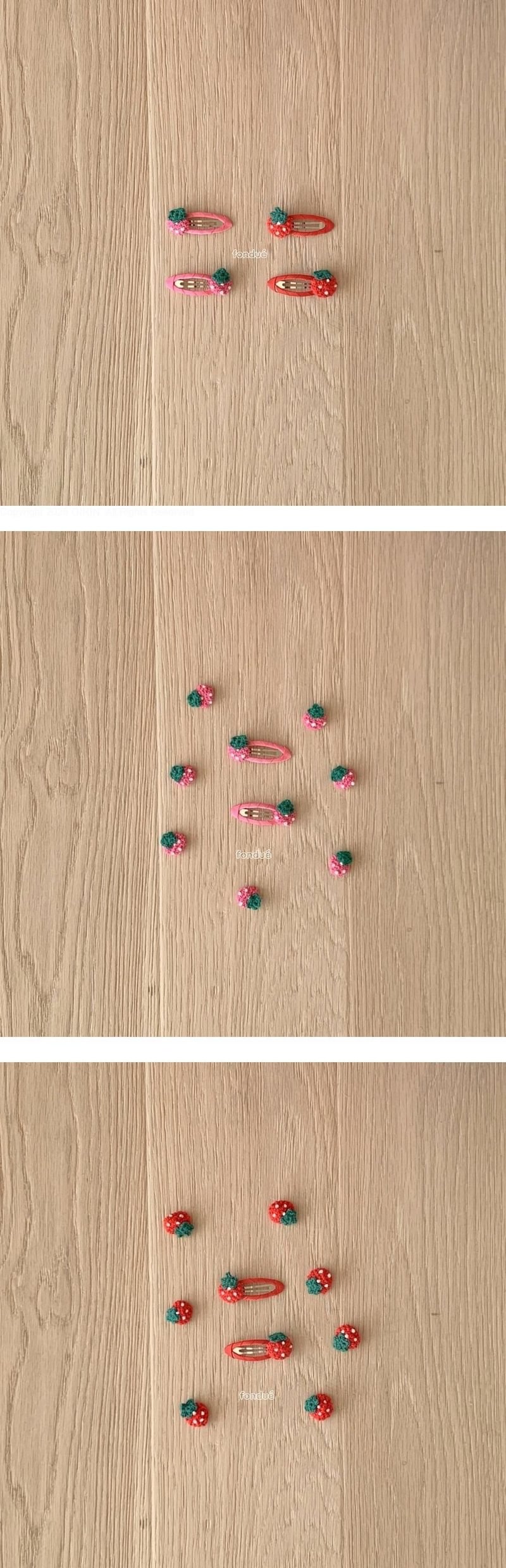 Strawberry Jam Hairpin by Fondue for Baby - view 1