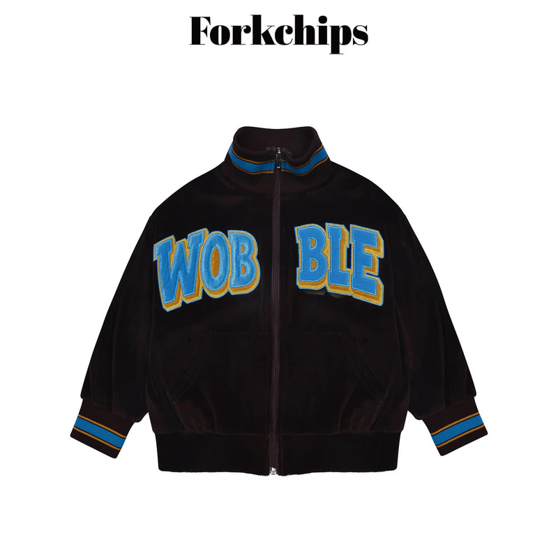 Wooble Velour Zip-up by Fork Chips for Child - view 1