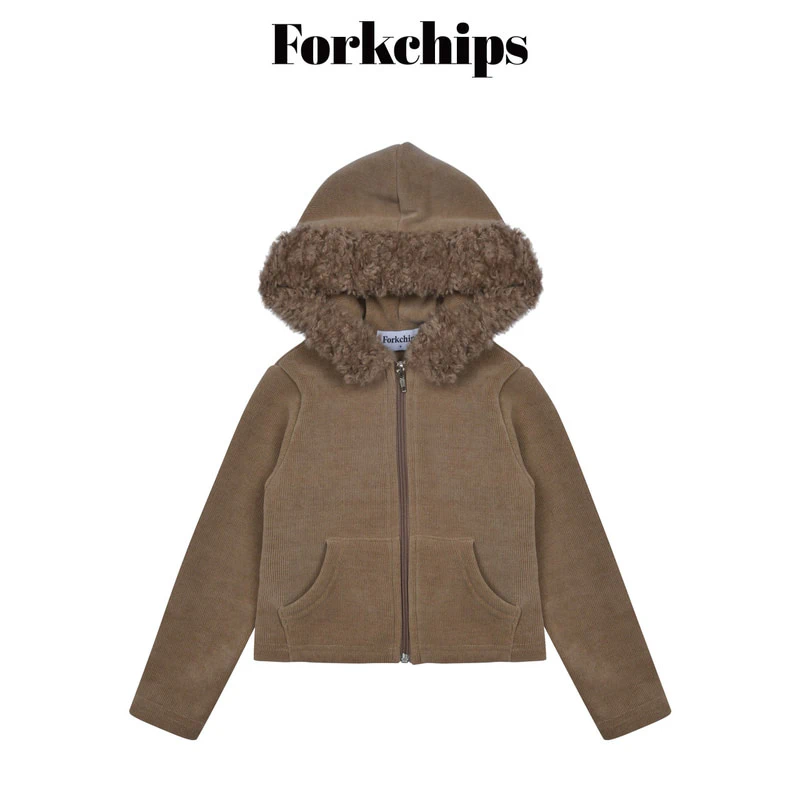 Bear Hooded Zip-up by Fork Chips for Child - view 2