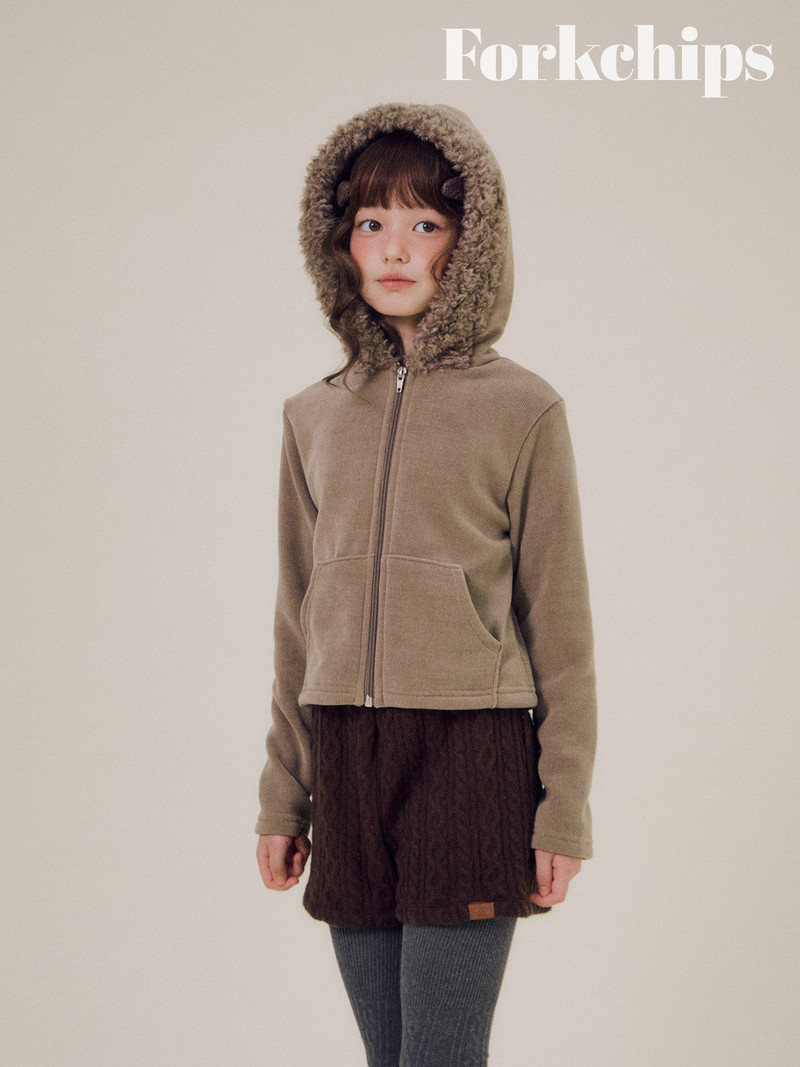 Bear Hooded Zip-up by Fork Chips for Child - view 11