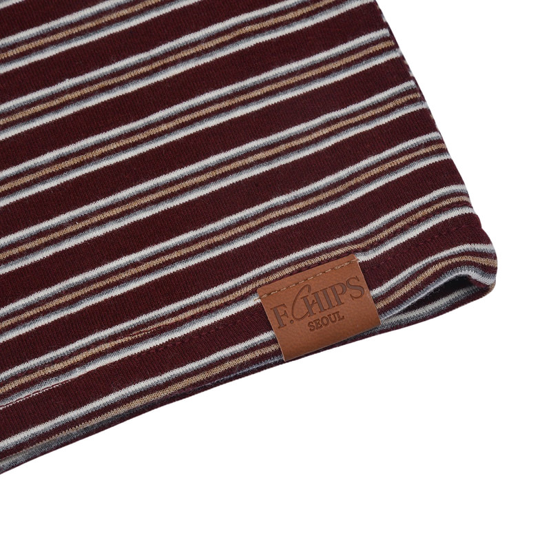 School Striped Turtleneck Tee by Fork Chips for Child - view 5