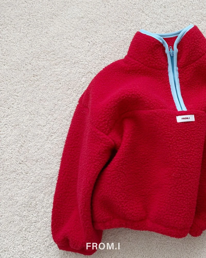 Popcorn Half Zip-Up Fleece by From I for Child - view 7