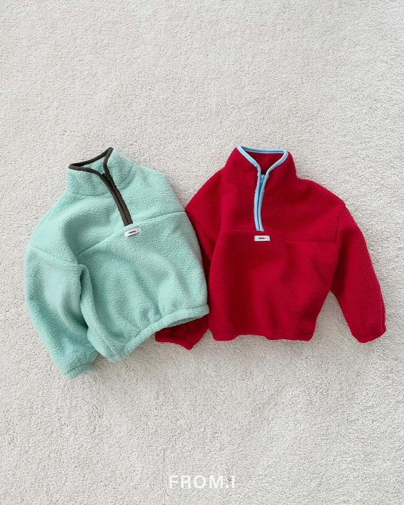 Popcorn Half Zip-Up Fleece by From I for Child - view 11