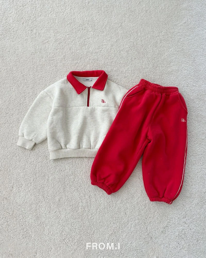 Preppy Half Zip-Up Set by From I for Child - view 7
