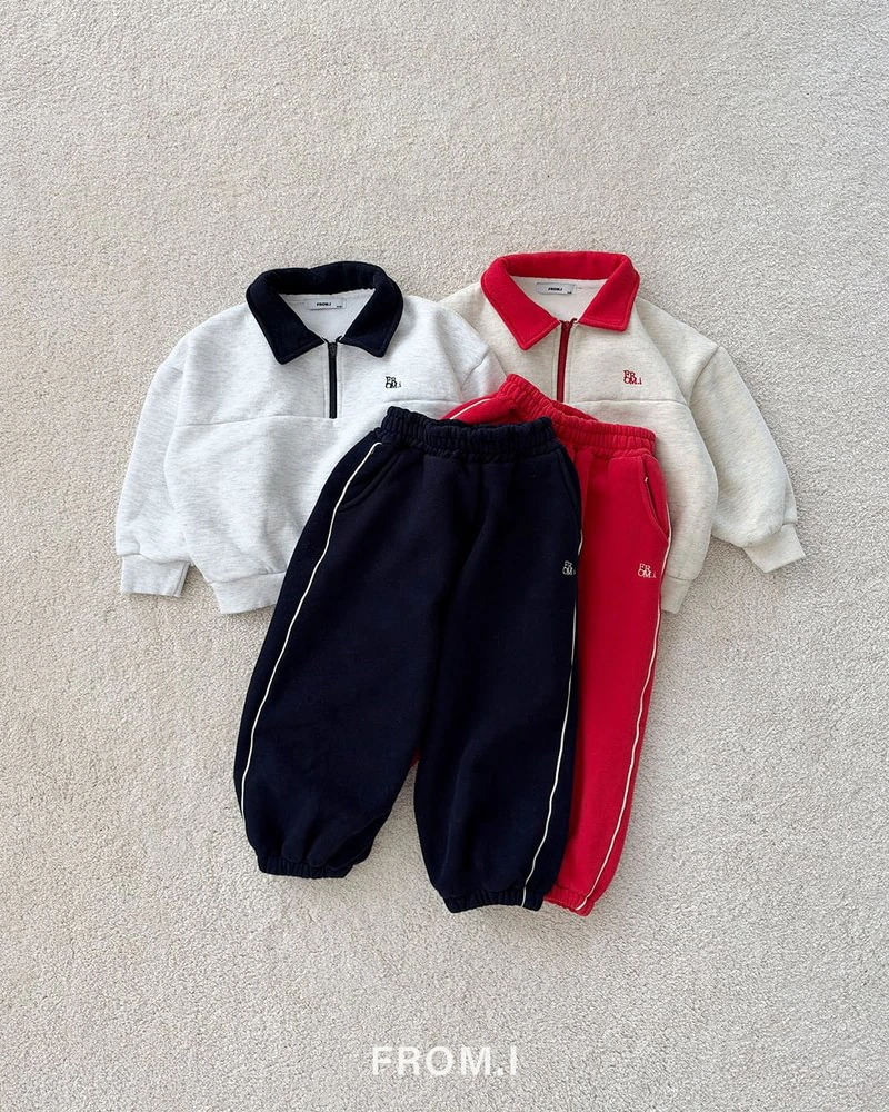 Preppy Half Zip-Up Set by From I for Child - view 11