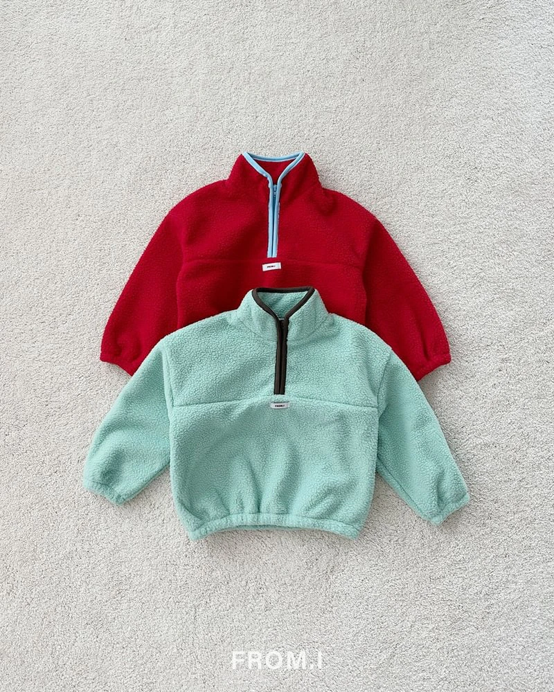 Popcorn Half Zip-Up Fleece by From I for Child - view 1