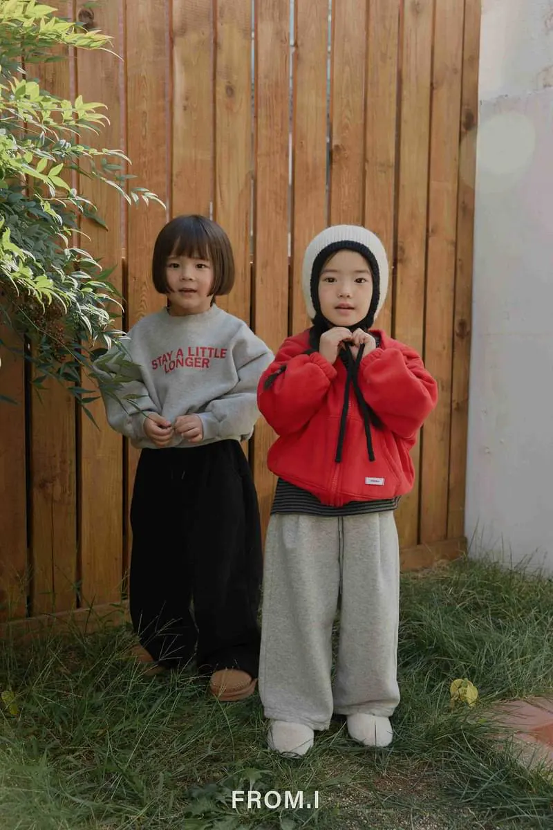 Fleeced Wide Sweatpants by From I for Child - view 11