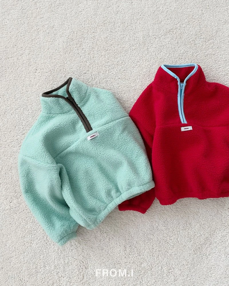 Popcorn Half Zip-Up Fleece by From I for Child - view 4