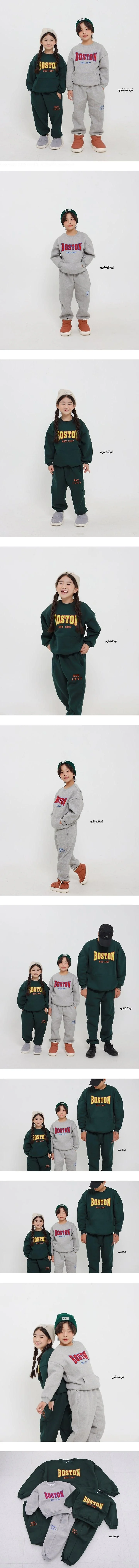 Boston Top & Bottom Set (Fleece) by Ggomenge for Child unisex - view 1